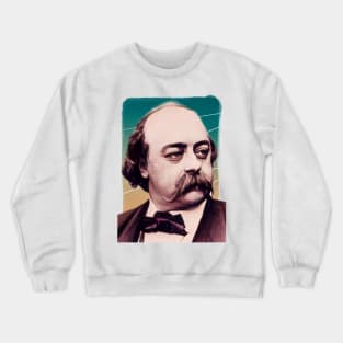 French Writer Gustave Flaubert illustration Crewneck Sweatshirt